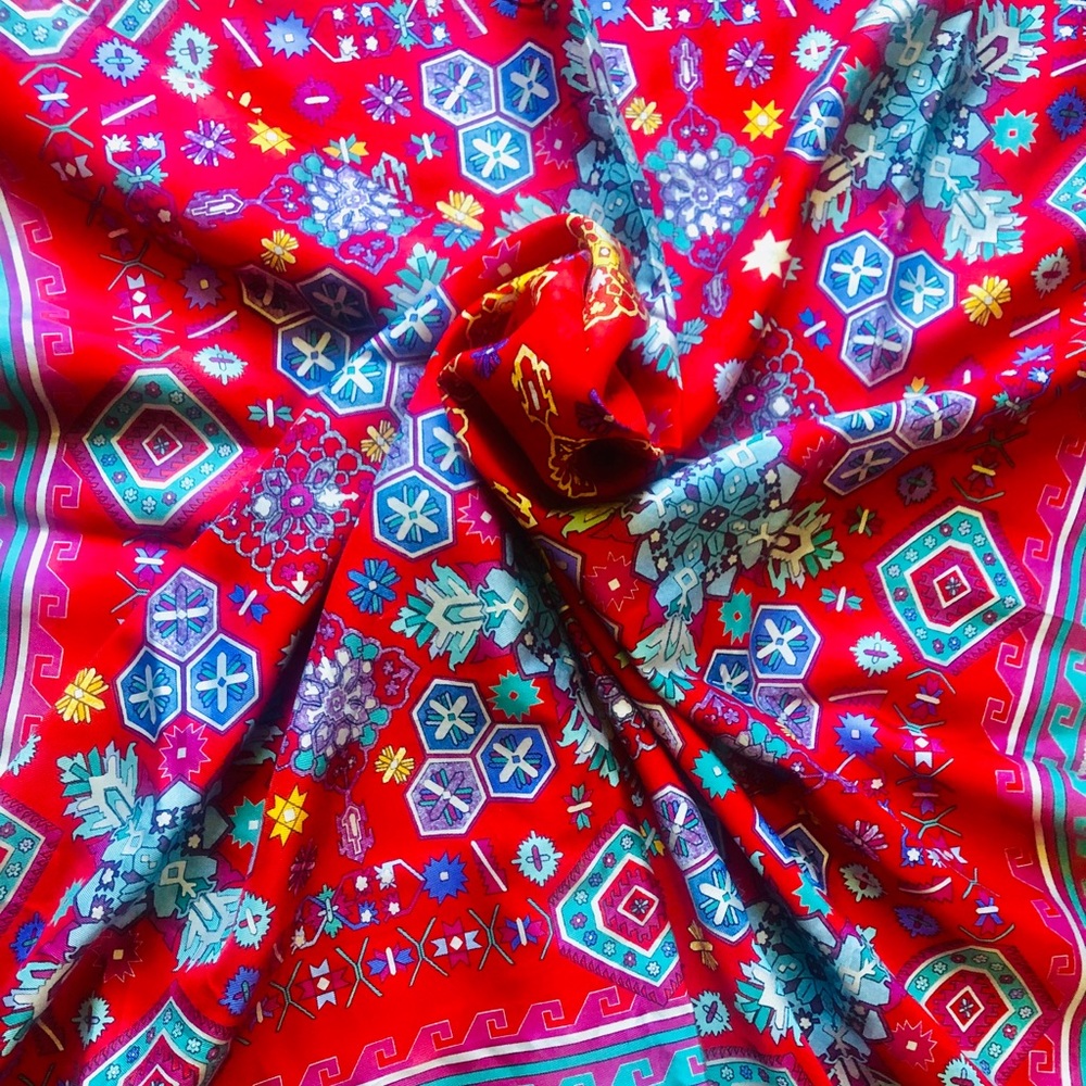Authentic Emmanuel  Ungaro Silk Winter Scarf.